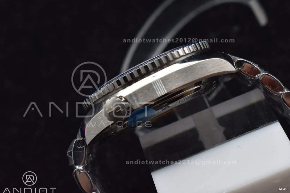 Clone Planet A8605 Super VSF GMT Best Bracelet Edition 1:1 600M Blue SS 43.5mm Blue Co-Axial Dial Bezel Ocean Ceramic on 1227